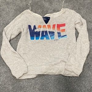 American Eagle “Wave” off shoulder sweater